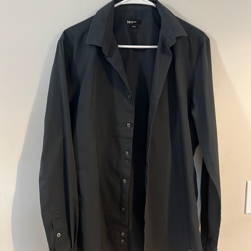 Dark grey bar III dress shirt